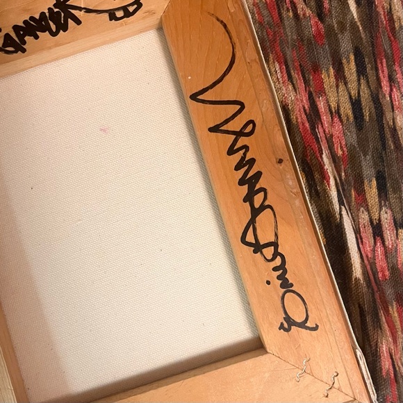 πrare LEπ original vibrant green abstract graffiti painting - Picture 13 of 13